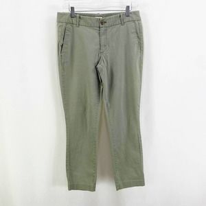 J. CREW FACTORY Green Frankie Skinny Tapered Jeans